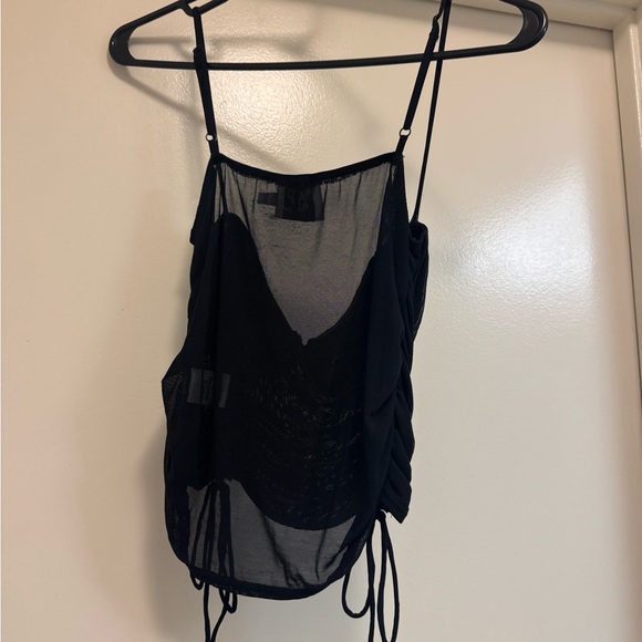 Princess Polly Black Ruched Camisole - Picture 3 of 3